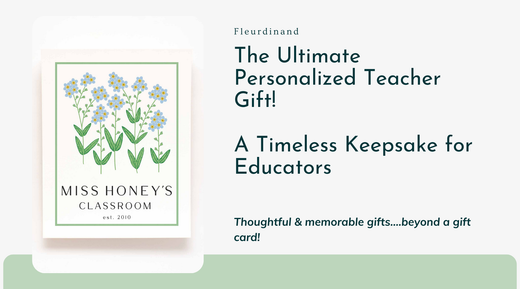 The Best A+ Personalized Teacher Gift: A Timeless Keepsake Custom Art Print