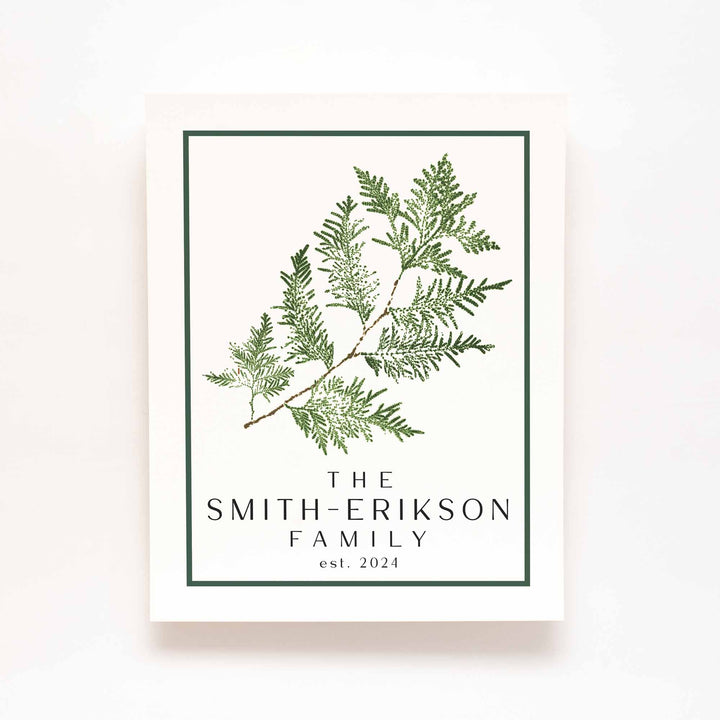 Custom Family Name Print | Personalized Housewarming Gift