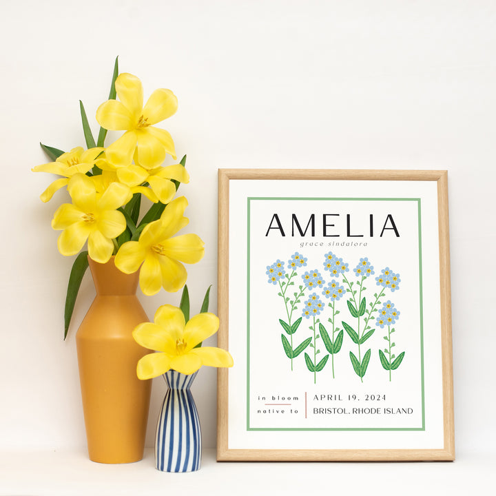 Custom Birth Print | Personalized Baby Gifts