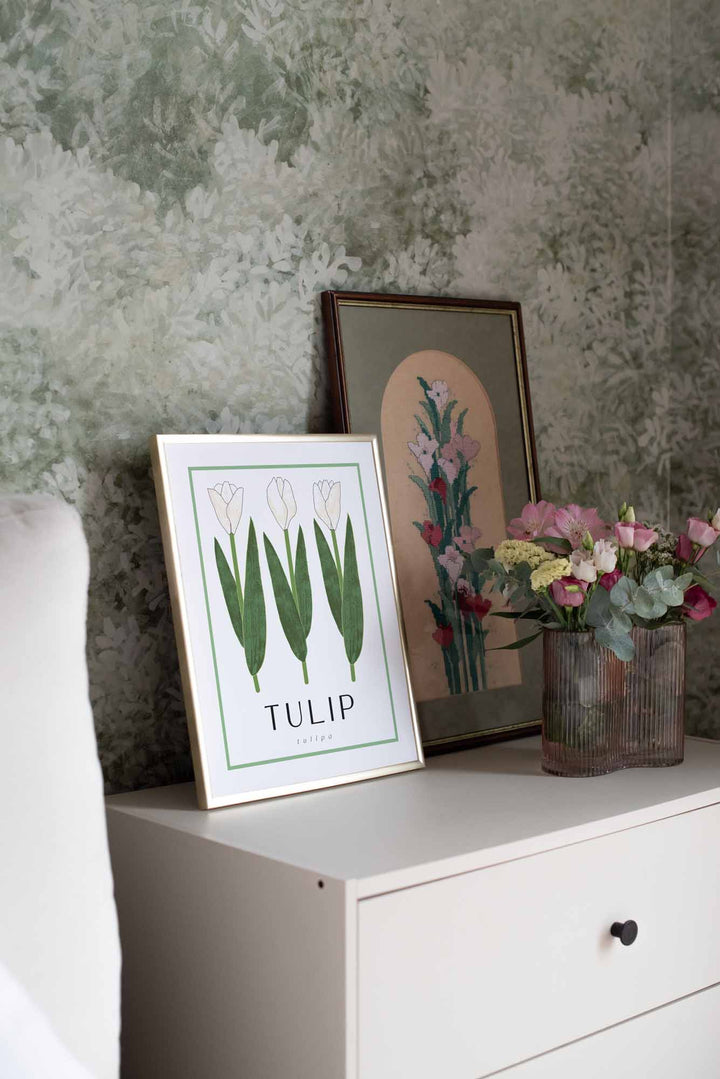 Tulip (White) | Flower Art Prints