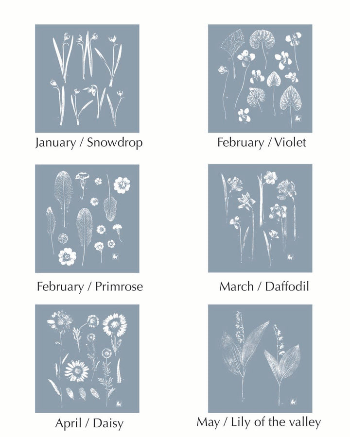 Custom Birth Flower Art | Personalized Baby Gift