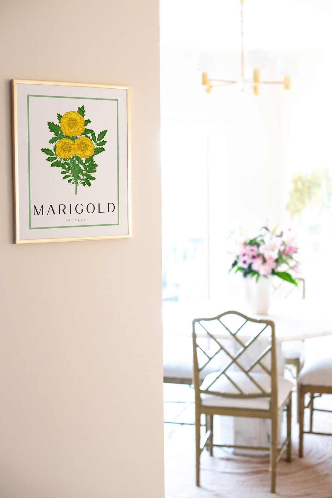 Marigold | Flower Art Prints