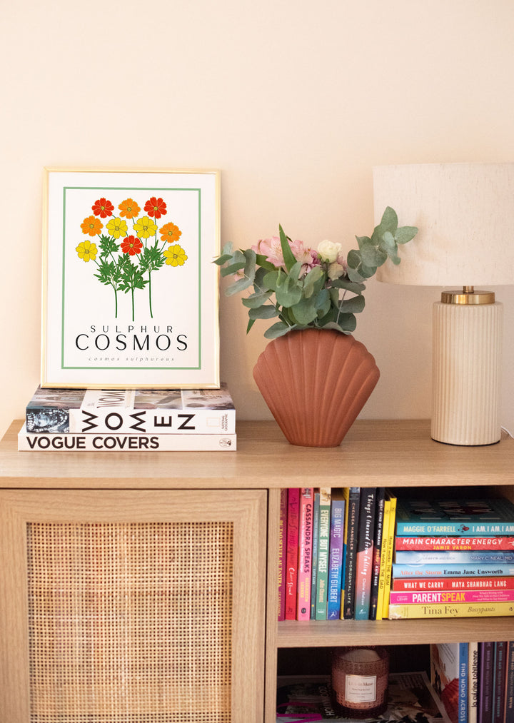 Sulphur Cosmos | Flower Art Prints