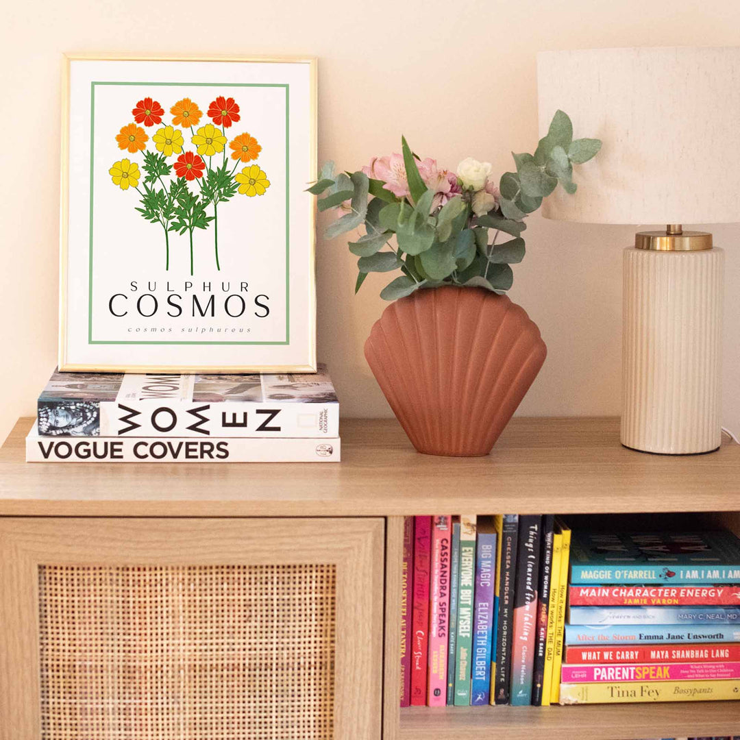 Sulphur Cosmos | Flower Art Prints