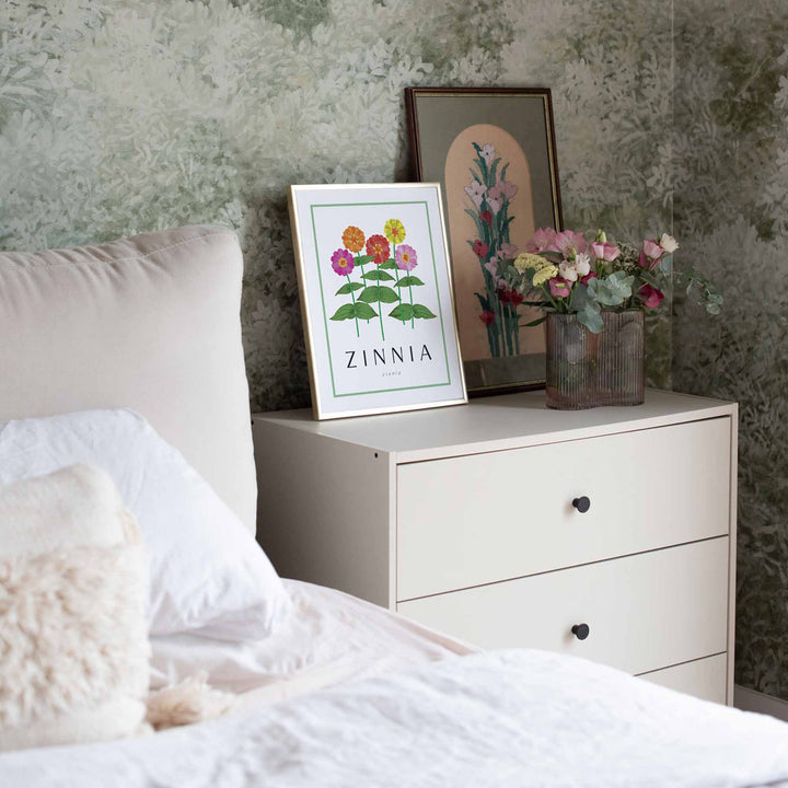 Zinnia | Flower Art Prints