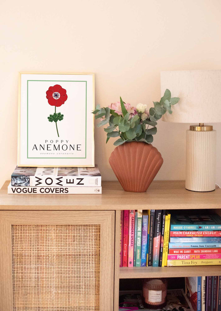 Poppy Anemone (Red) | Flower Art Prints